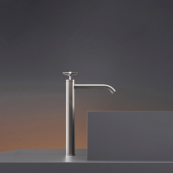 CEA Design CROSS Смеситель для раковины, 1 отв., прогрессивный, цвет: нержавеющая сталь