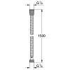 Grohe Relexa Шланг для душа 150см., цвет: хром