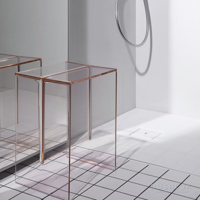 Фото Laufen Kartell Табурет, 33x28x46.5см, пластик, напольный, цвет: пудровый розовый