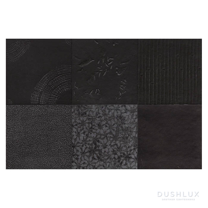 Фото Mutina Chymia Керамогранит 30x30см, mix 1, универсальный, глазурованный, цвет: black