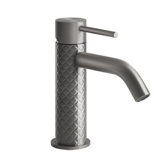 Gessi Intreccio Смеситель для раковины, без донного клапана, цвет: шлифованная сталь