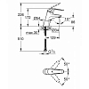 Grohe Euroeco Special Grande Смеситель для раковины, на 1 отв., цвет: хром