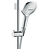 Hansgrohe Raindance Select E Душевой набор: штанга 65см, ручной душ, 3jet (Rain, RainAir, WhirlAir), мыльница, шланг, цвет: хром