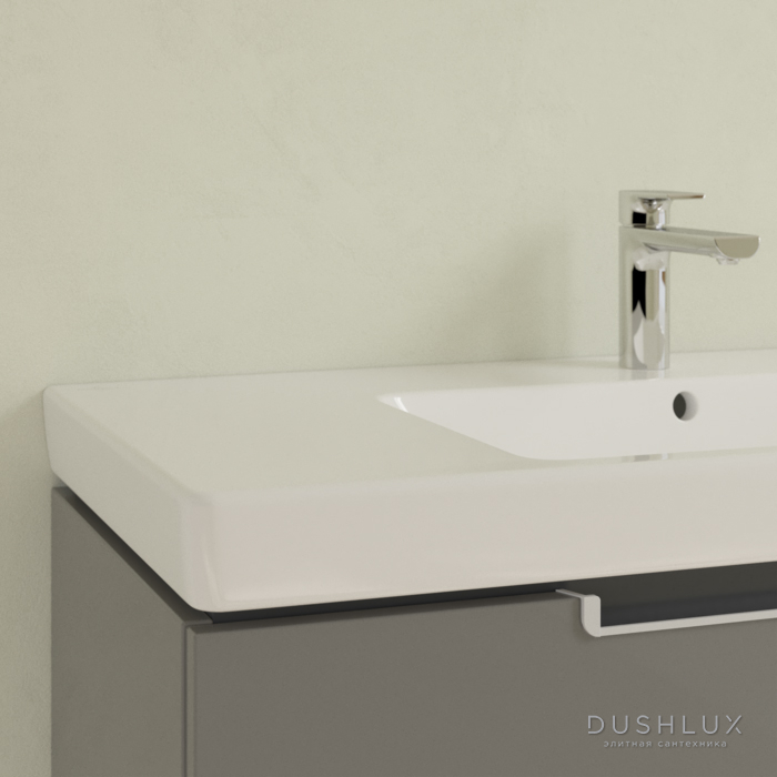 Фото Villeroy&Boch Subway 2.0 Раковина 100х47 см, 1 отв., с антигрязевым покрытием CeramicPlus, цвет: белый
