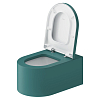 Duravit Millio Унитаз подвесной, 37x57см., декор "Smooth", крепление в компл., цвет: аквамарин матовый