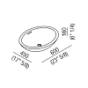 Agape Spoon Раковина 60x45x16 см, без отв., накладная, цвет: белый