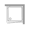 Kerasan Retro Душевое ограждение 180см., для поддона 80x96 см,профиль бронза, стекло матовое, цвет: бронза