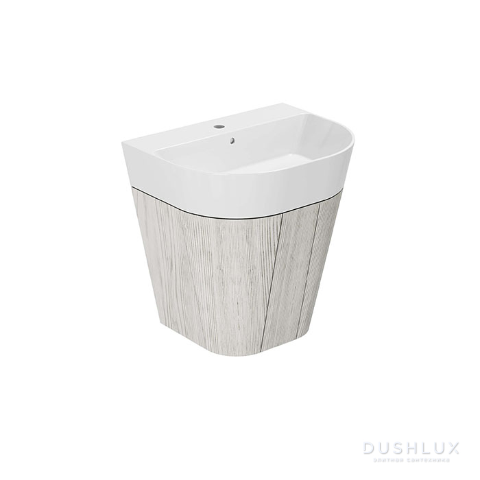 Фото Azzurra Forma Тумба подвесная 60x47x64.5см, с 2 дверцами, с раковиной, цвет: Olmo bianco