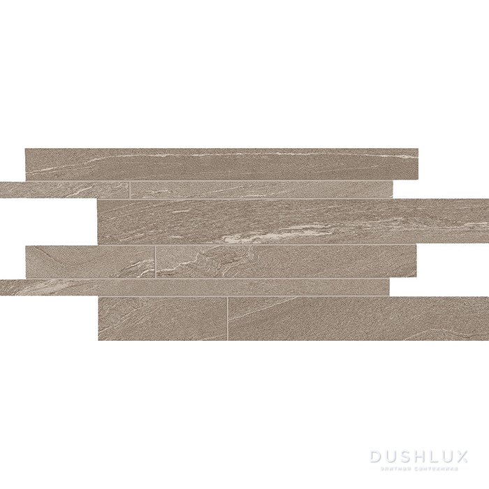 Фото Ergon Stone Talk Керамогранит 60x30x0.95см, универсальная, неглазурованный, цвет: Listelli Sfalsati Martellata Taupe naturale