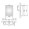 Keuco Royal 15 Зеркальный шкаф с подсветкой 50x72x15см, петли справа, подвесной, цвет: зеркало
