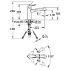 Grohe Eurodisc Cosmopolitan Смеситель для раковины, на 1 отв., с выдвижной лейкой, цвет: хром