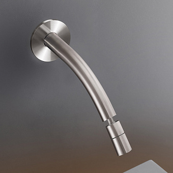 CEA Design FREE IDEAS Излив для раковины 17см, настенный, с поворотным аэратором, цвет: нержавеющая сталь