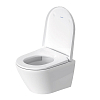 Duravit D-Code Унитаз 37x48см., подвесной, безободковый, с сиденьем микролифт, цвет: белый глянцевый