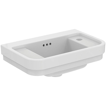 Ideal Standard Calla Раковина 50x32xh18см, подвесная, с 1 отверстием, Dx, с крепежом, цвет: белый глянец