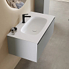 Verona Style Shape S Тумба подвесная с раковиной 110х50см, 1 выдв. ящик, цвет: M25 grey matt (серый матовый)