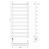 Secado Понтида 1 СП Полотенцесушитель 50x120 см/60, электрический, цвет: хром