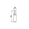 Laufen LB3 Ершик для унитаза, напольный, цвет: хром
