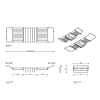 Decor Walther DW 25 Полочка для ванны 65-83x20.5x6.5см, подвесная, цвет: хром