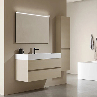 Verona Style Shape C Тумба подвесная с раковиной 90х50см, 2 выдв. ящика, цвкт: W20 Nordic oak (Дуб северный)