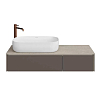 Kerama Marazzi Magica Тумба 115.4х48.5х22см., подвесная, 2 ящика, цвет: вечерний серый матовый