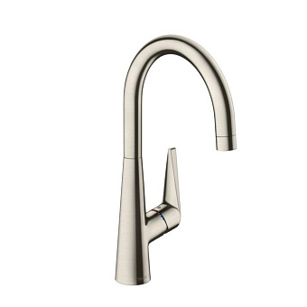 Hansgrohe Talis S M51 Кухонный смеситель, на 1 отв, однорычажный, с поворотным изливом 203мм, h262, 1jet, цвет: под сталь