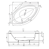 Bette Pool I Ванна 160х113х45см., правосторонняя, BetteGlasur® Plus, цвет: белый