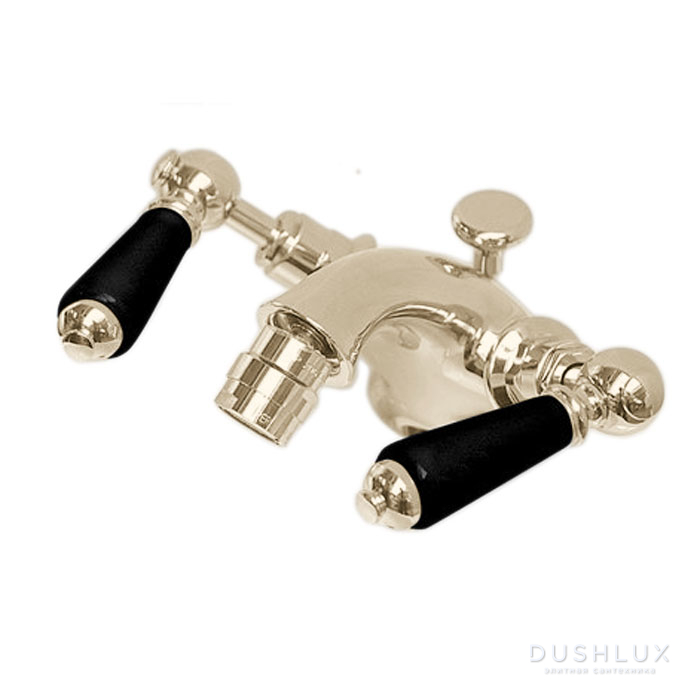 Фото Devon&Devon Black Dandy Смеситель для биде, цвет: золото