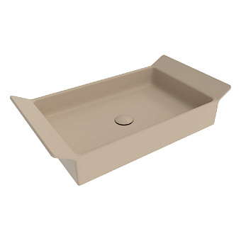 Flaminia Box Раковина 72.5x40см, настольная, без отверстий, без перелива, цвет: Argilla