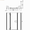 Burlington Britton Дверь на петлях 170x80см., цвет: хром