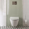 Kerama Marazzi PLAZA Modern Унитаз подвесной безободковый, с системой смыва RIM UP+ (Tornado), цвет: белый глянцевый