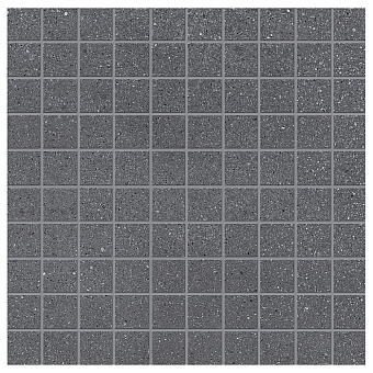 Ergon Medley Керамогранит 30x30x0.95см, универсальная, неглазурованный, цвет: Mosaico Dark Grey minimal