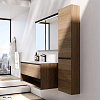 Verona Style Shape S Тумба подвесная с раковиной 110х50см, 1 выдв. ящик, 1 открытая ниша, цвет: W11 Walnut (Орех)