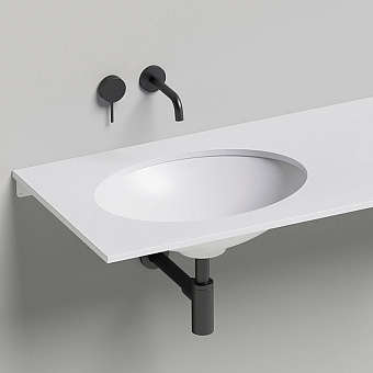 Salini Marea 11 Раковина врезная снизу 55x40x13.5см., без отв., без перелива, материал: S-Sense, цвет: белый