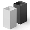 Dea Design Pedestal Basin Раковина 42x45x90см., напольная, без отв., Solid Surface, цвет: Black №16