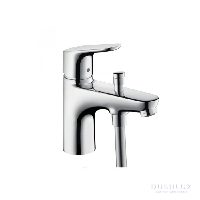 Фото Hansgrohe Focus Смеситель Monotrou на борт ванны, на 1 отв., излив 130мм, переключатель вакумный, цвет: хром