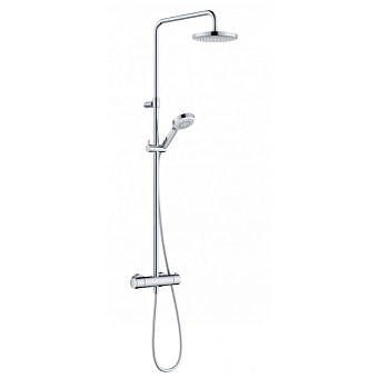 Kludi Dive Dual Shower System Душевая система с термостатическим смесителем, настенная, цвет: хром