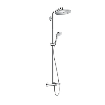 Hansgrohe Croma E 280 1jet Душевая система Showerpipe с термостатом для ванны, цвет: хром