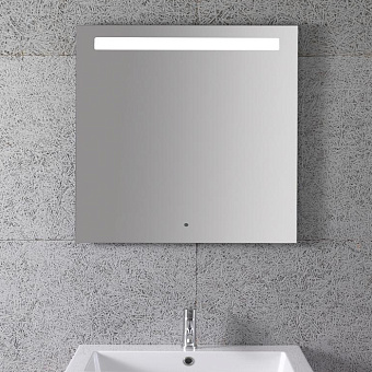 Globo Forty3 Зеркало 70х70см., с блестящим краем. В комплекте: led подсветка, сенсорный выключатель, цвет: нерж. сталь