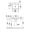 Duravit DuraSquare Раковина подвесная 50x47см, без перелива, с 1 отв., цвет: белый
