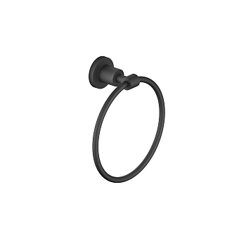 Dornbracht Tara. Полотенцедержатель-кольцо 18.5см., круглый, цвет: чёрный матовый