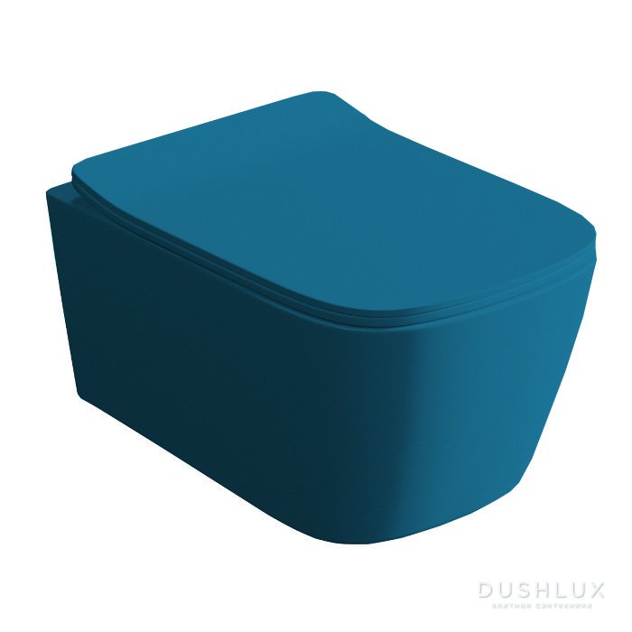 Фото Artceram A16 Унитаз подвесной 36x52см, безободковый, saniglaze, the.reel, цвет: avio