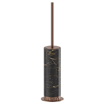 Newform Ionika supreme accessori Напольный ерш, черный мрамор, цвет: PVD brushed copper bronze