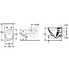 Villeroy&Boch Subway 3.0 Унитаз 37х56х36см., подвесной, TwistFlush, AntiBac, CeramicPlus, цвет: альпийский белый