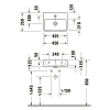 Duravit Qatego Раковина 45x35x12.5 см, подвесная, без отв., цвет: белый