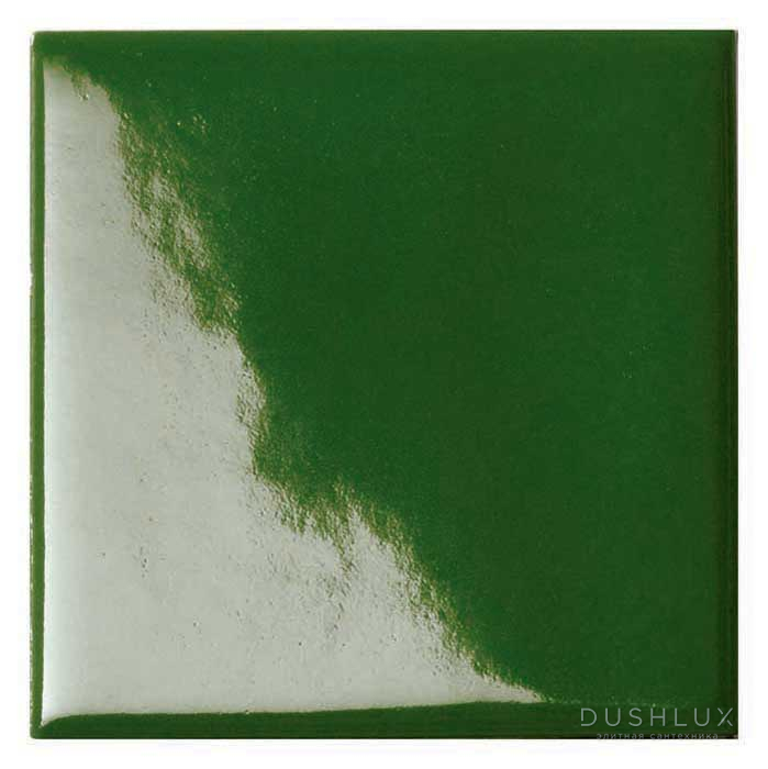 Фото Mutina Din Керамогранит 15х15 см, универсальный, цвет: dark green glossy