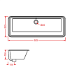 Artceram WASHBASINS GEA Раковина 90х33 см, без отв., цвет: белый