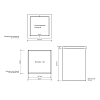 Decor Walther DW 113 Корзина для бумаги 20x20x30см, с крышкой, цвет: сталь полированная
