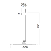 Webert Shower Set Верхний душ 30x30см, потолочный, латунь, цвет: белый