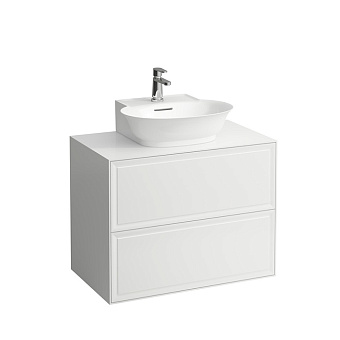 Laufen New Classic Тумба с раковиной, 77.5x45.5x60см, подвесная, 2 ящиками, цвет: белый глянцевый