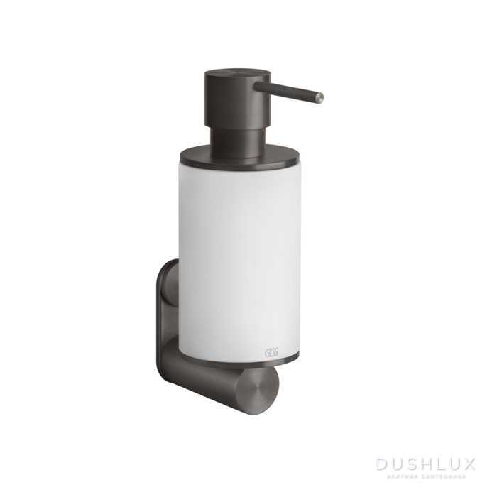 Фото Gessi 316 Дозатор для жидкого мыла, настенный, цвет: белый/brushed black metal pvd